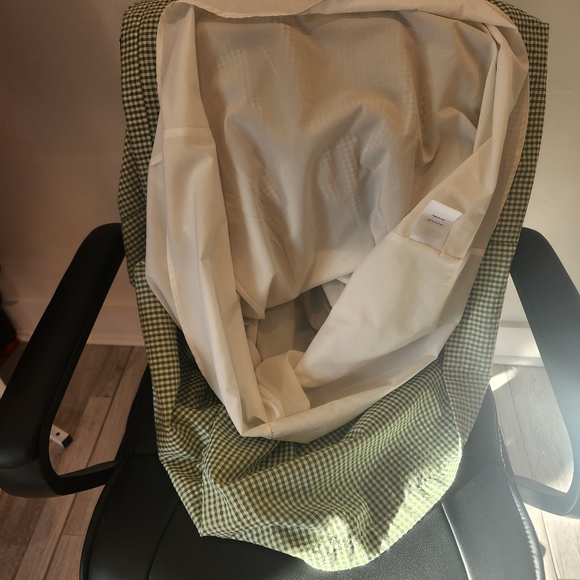 Gal Meets Glam Gingham Colorblock X-Back Pleated Halter Dress - Picture 11 of 11